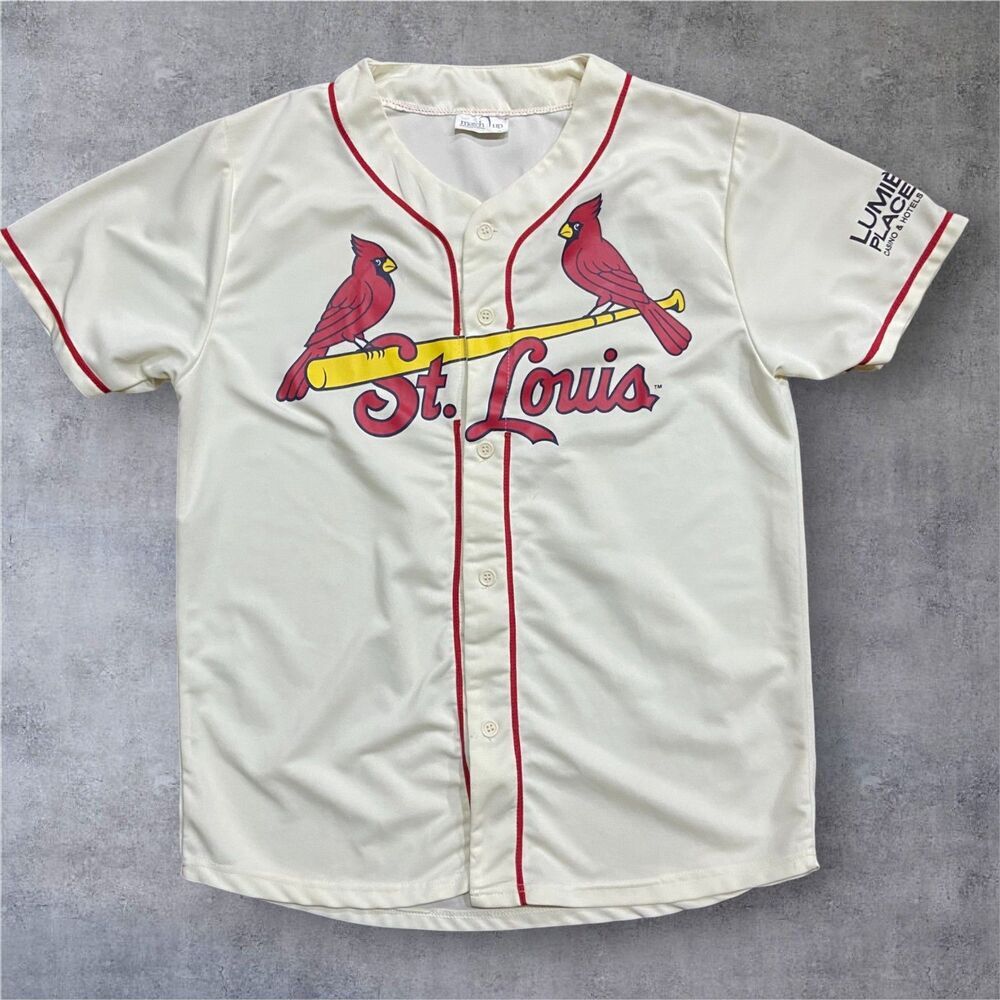 Match Up Promotions MLB St. Louis Cardinals Off White Red Jersey Unisex Size XL
